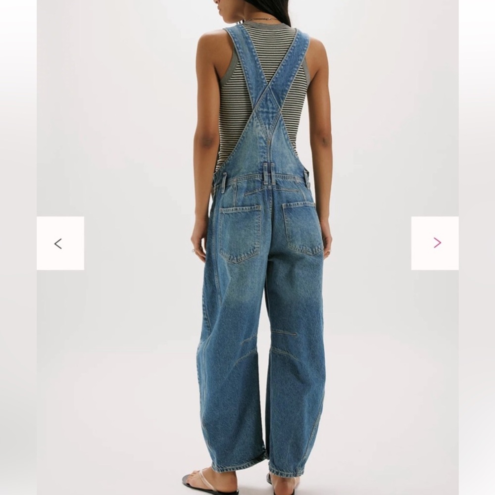Sold- Similar Items in Closet!
NWT Free People Good Luck Barrel Overalls - Picture 2 of 6